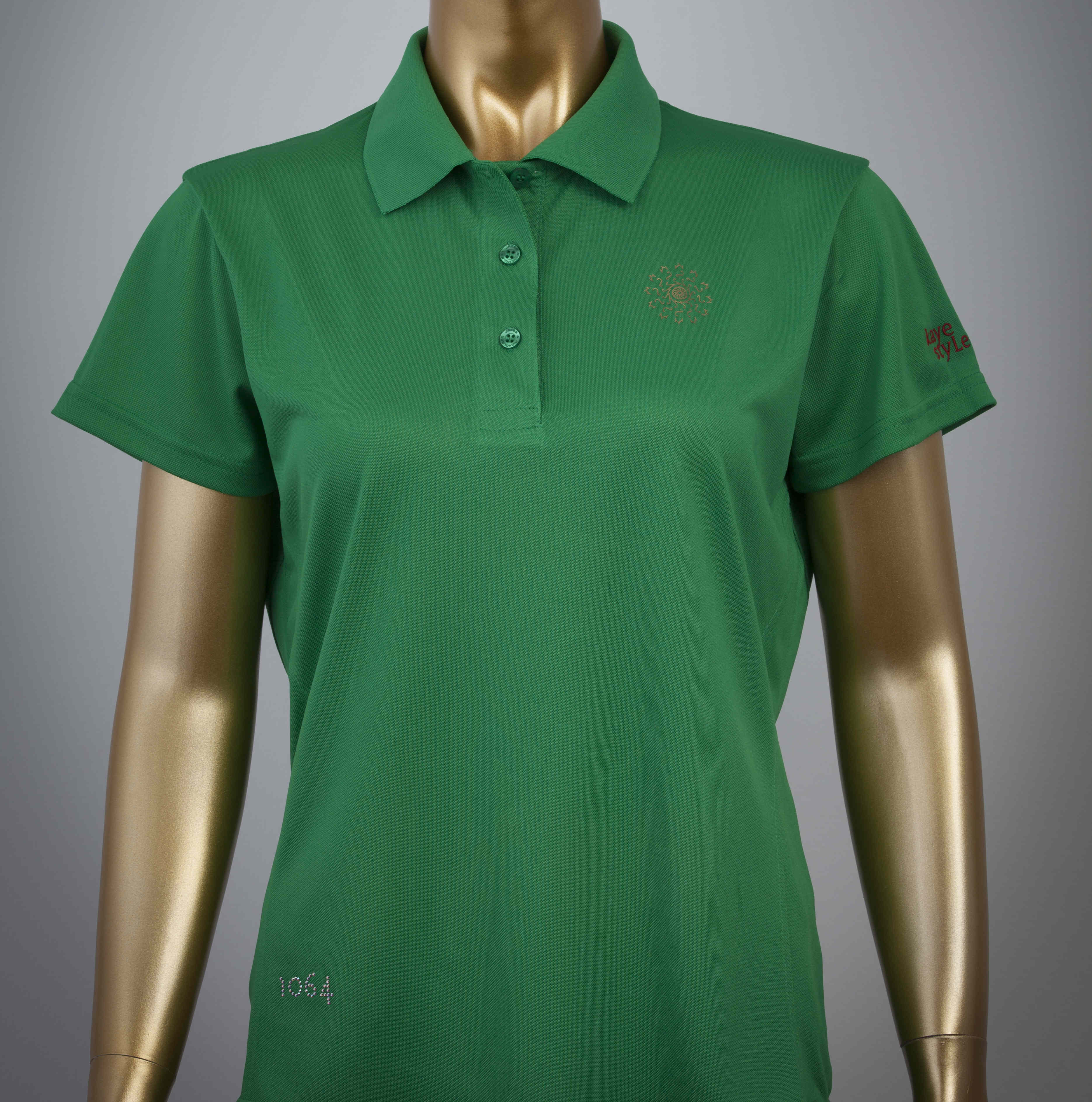 Poloshirt mit Goldprint in verschiedenen Farben