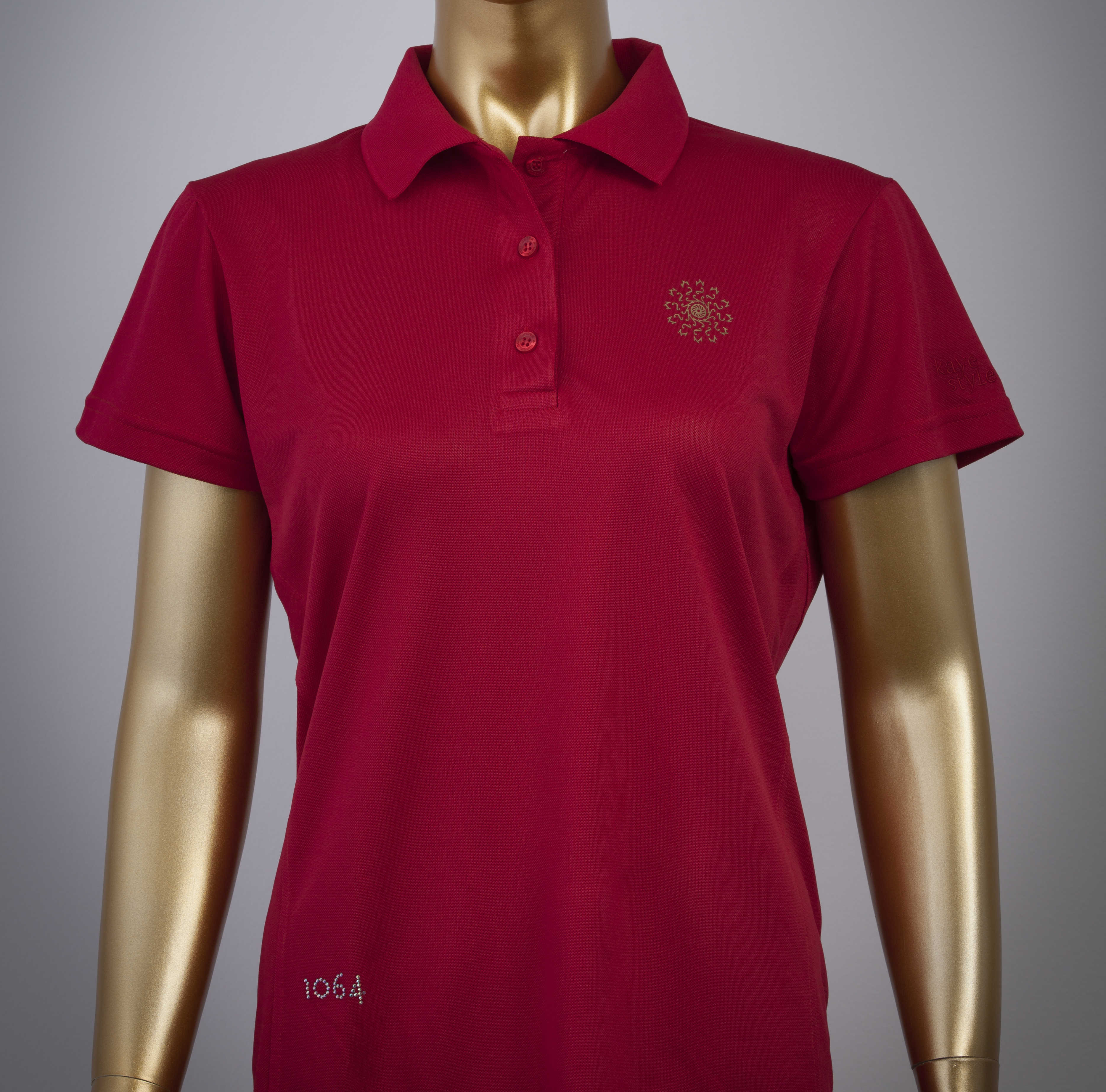 Poloshirt mit Goldprint in verschiedenen Farben