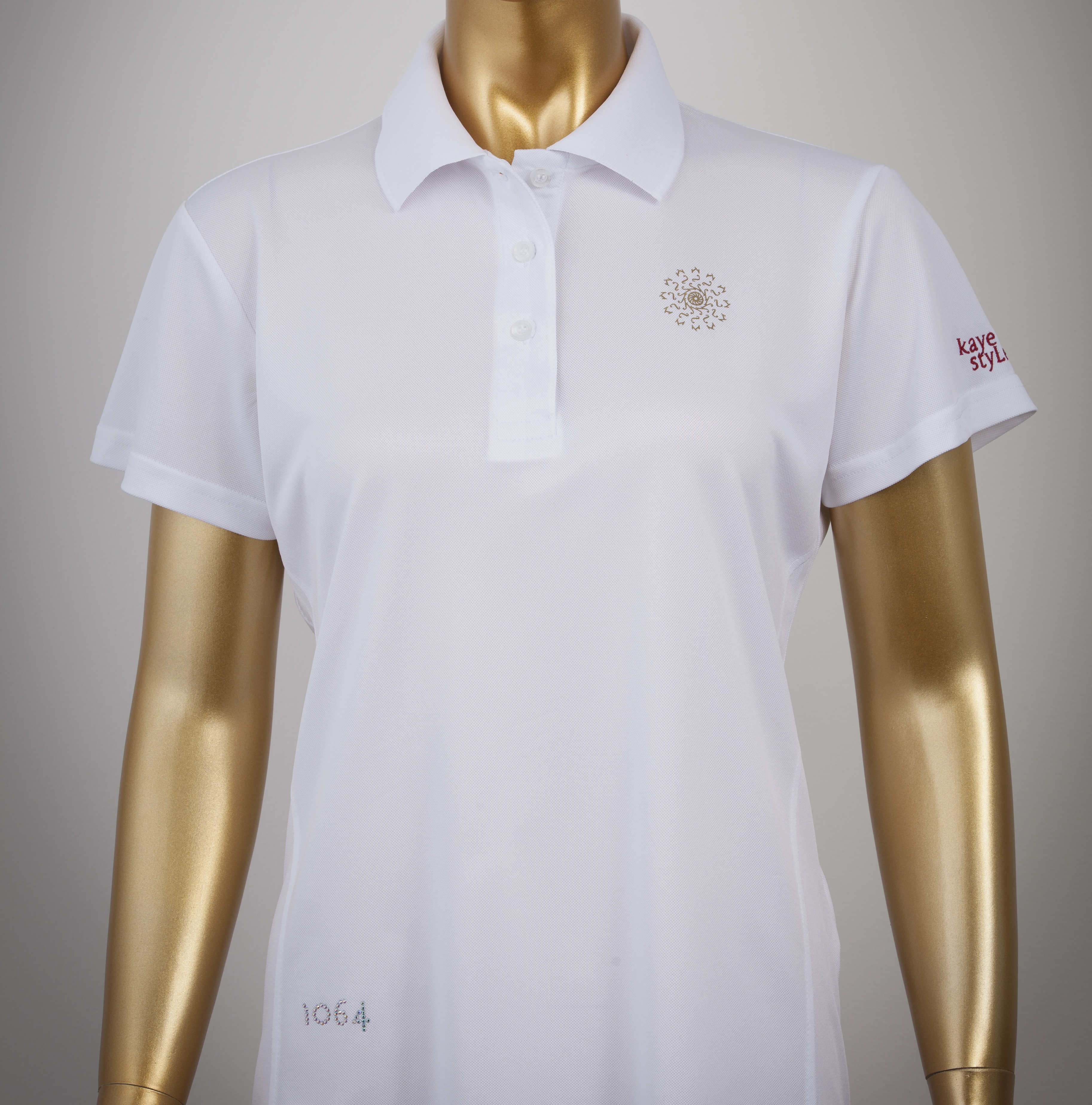 Poloshirt mit Goldprint in verschiedenen Farben